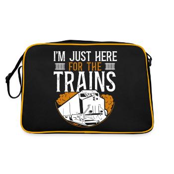 Freight Diesel Train Driver - Retro Bag - black/gold - Back