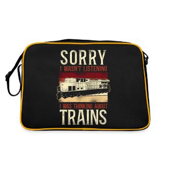Freight Diesel Train Driver - Retro Bag - black/gold - Back