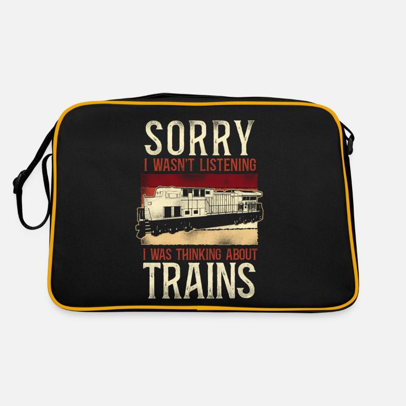 Freight Diesel Train Driver - Retro Bag - black/gold