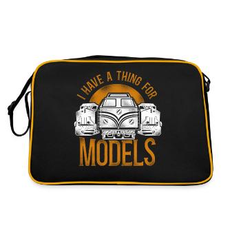 Freight Diesel Train Driver - Retro Bag - black/gold - Back