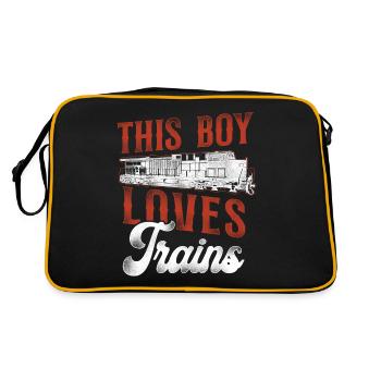 Freight Diesel Train Driver - Retro Bag - black/gold - Back