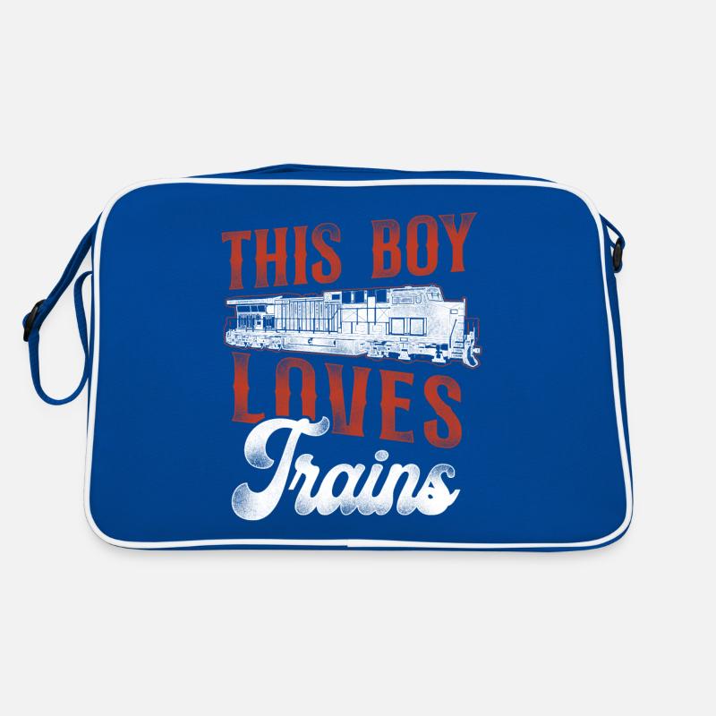 Freight Diesel Train Driver Retro Bag