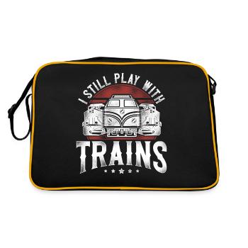 Freight Diesel Train Driver - Retro Bag - black/gold - Back