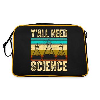 Scientist Chemist Physicist Physics Gift - Retro Bag - black/gold - Back