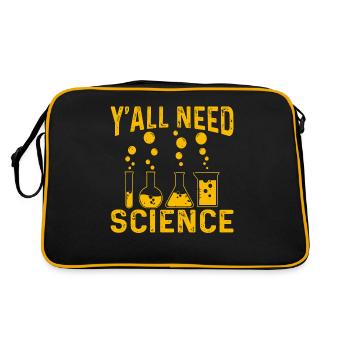 Scientist Chemist Physicist Physics Gift - Retro Bag - black/gold - Back