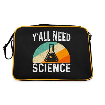 Scientist Chemist Physicist Physics Gift - Retro Bag - black/gold - Back