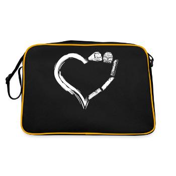 Freight Diesel Train Driver - Retro Bag - black/gold - Back