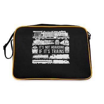 Freight Diesel Train Driver - Retro Bag - black/gold - Back