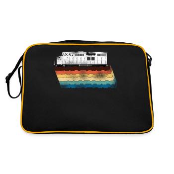 Freight Diesel Train Driver - Retro Bag - black/gold - Back