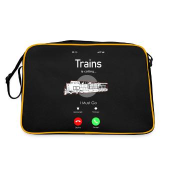 Freight Diesel Train Driver - Retro Bag - black/gold - Back