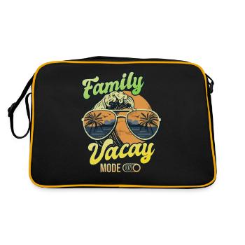 Famille Vacay Mode ON | Vacances en famille - Sac Retro - noir/or - Dos