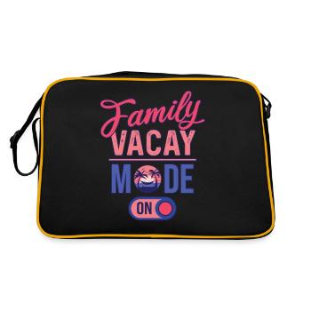 Famille Vacay Mode ON | Vacances en famille - Sac Retro - noir/or - Dos