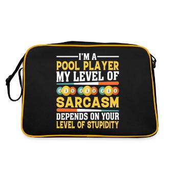 Billard Pool Billard Billardkugel Billardkö 8Ball - Retro Tasche - Schwarz/Gold - Hinten