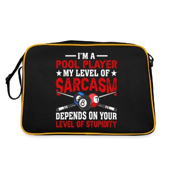 Billiards Pool Billiards Billiards Ball Billiards Cook 8Ball - Retro Bag - black/gold - Back
