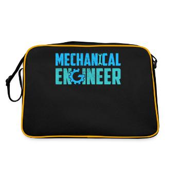 Mechanics Engineer Mechanical Engineering - Retro Bag - black/gold - Back