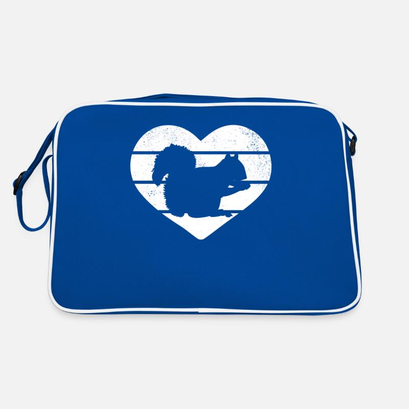 Eichhörnchen-Herz Eichhörnchen-Liebhaber Retro Tasche