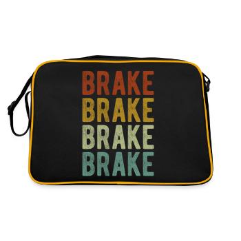 Brake City Retro Vintage - Retro Bag - black/gold - Back