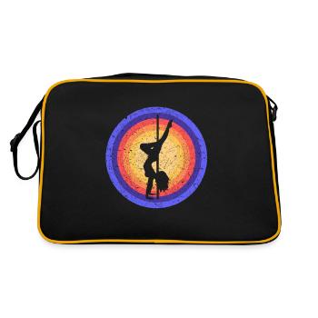 Pole Dance Girls Silhouette Pole Dancer Pole - Sac Retro - noir/or - Dos