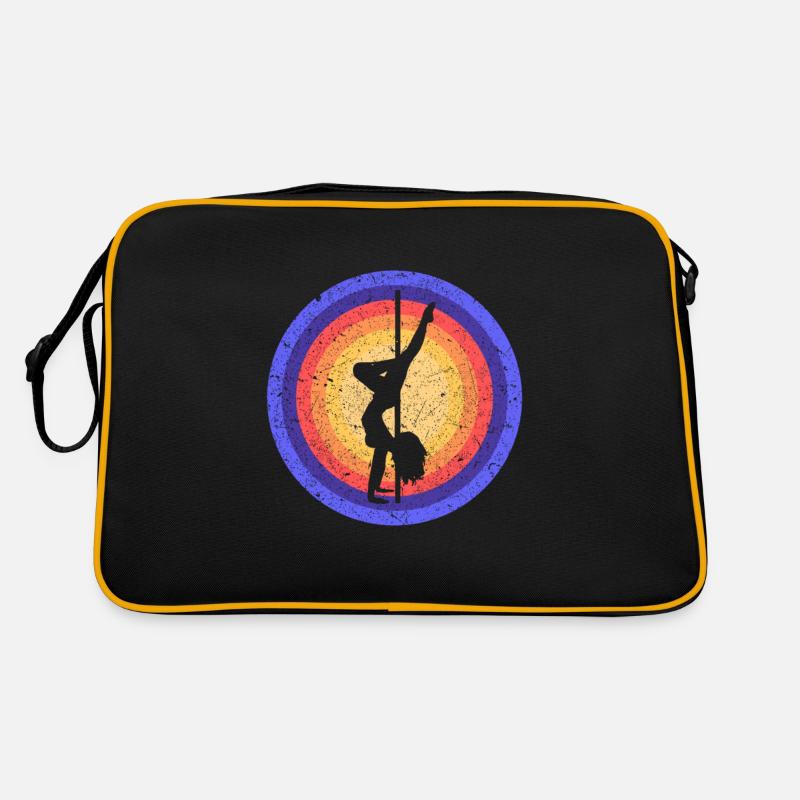 Pole Dancing Mädchen Silhouette Pole Dancer Pole Retro Tasche