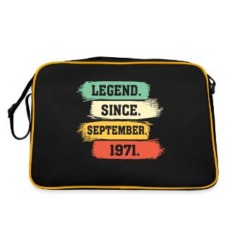 Légende depuis septembre 1971 - Sac Retro - noir/or - Dos