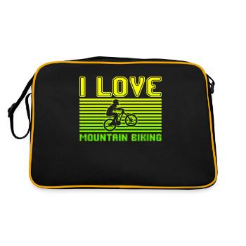 J’adore le VTT - Sac Retro - noir/or - Dos
