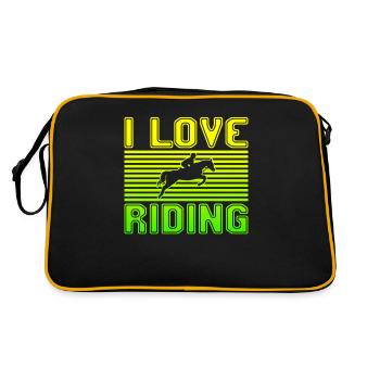 J’adore rouler - Sac Retro - noir/or - Dos