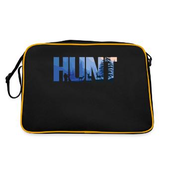 Buck Deer Hunting Hunter Hunt - Retro Bag - black/gold - Back