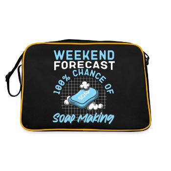 Week-end d’artisanat de fabrication de savon - Sac Retro - noir/or - Dos