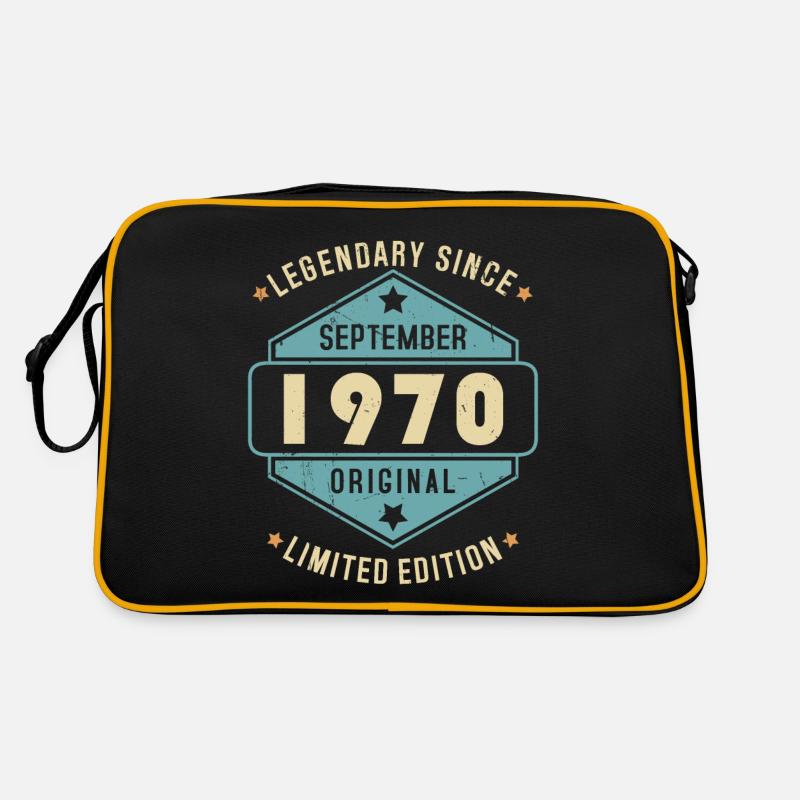 September 1970 Vintage Retro Birthday Retro Bag
