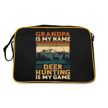 Buck Deer Hunting Hunter - Retro Bag - black/gold - Back