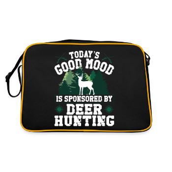 Buck Deer Hunting Hunter Today's - Retro Tasche - Schwarz/Gold - Hinten