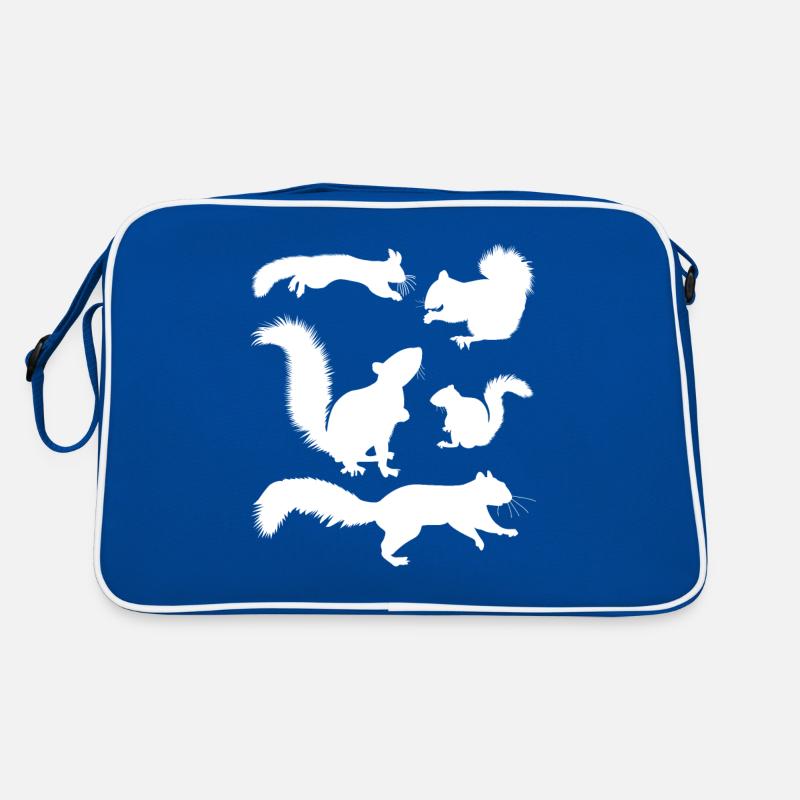 Squirrel, cute squirrel lover, Retro Bag