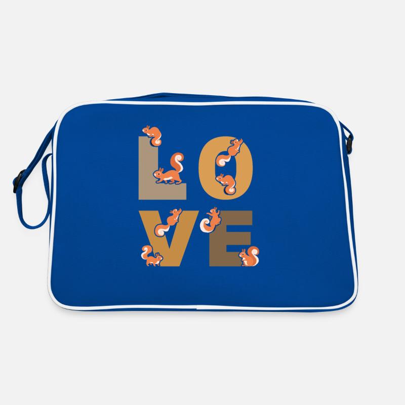 Squirrel LOVE Squirrel Nice Squirrel Retro Bag
