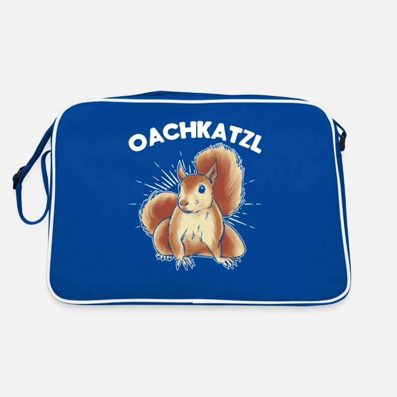Squirrel, cute squirrel lover, Retro Bag