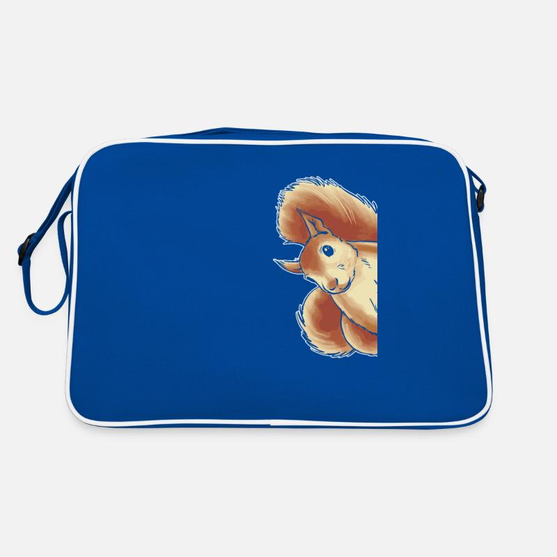 Lustiges Eichhörnchen, Eichhörnchen, Eichhörnchen Retro Tasche