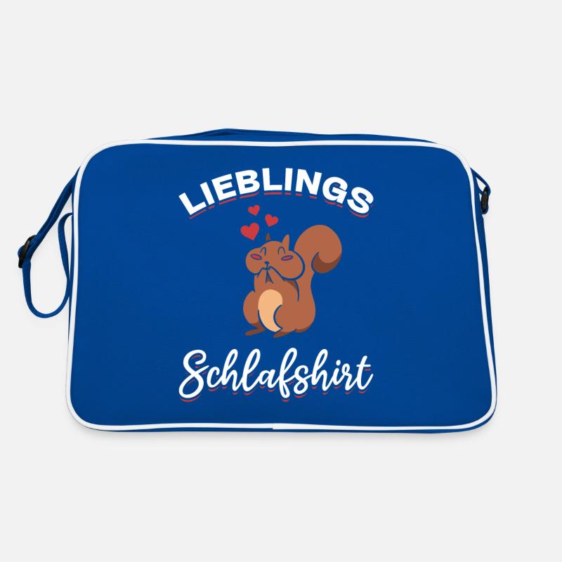 Eichhörnchen Lieblings Schlafshirt Eichhörnchen Retro Tasche