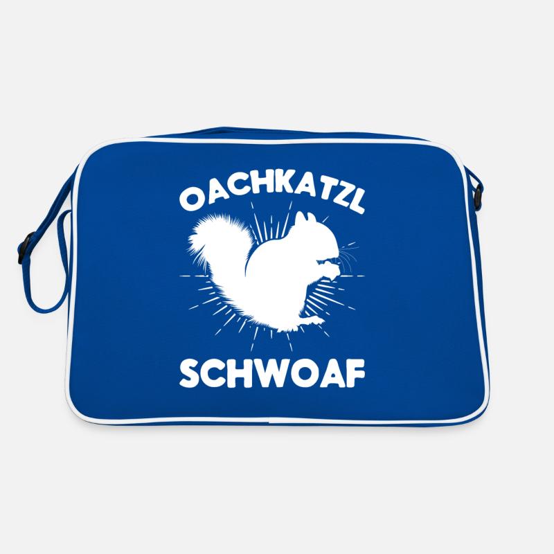 Eichhörnchen Dialekt Spruch Eichhörnchen Oachkatzl Retro Tasche