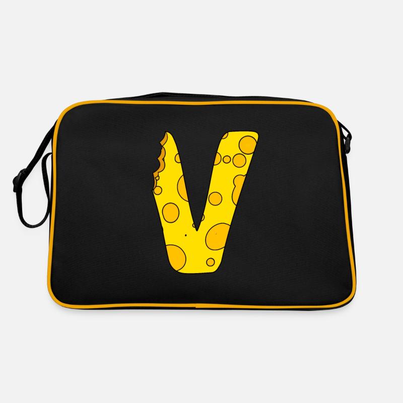 Buchstabe V Retro Tasche