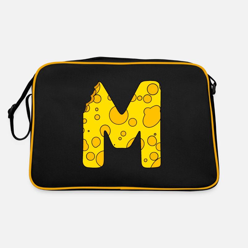 Buchstabe M Retro Tasche