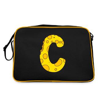 Letter C - Retro Bag - black/gold - Back