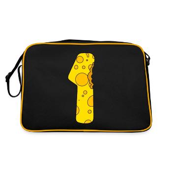 Fromage numéro 1 - Sac Retro - noir/or - Dos