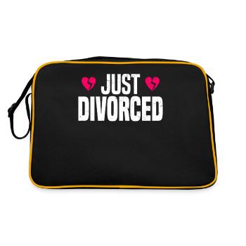 Scheidung Trennung Ehe Ex Scheidungsparty - Retro Tasche - Schwarz/Gold - Hinten