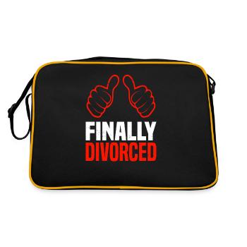 Divorce Separation Marriage Ex Divorce Party - Retro Bag - black/gold - Back