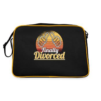 Divorce Separation Marriage Ex Divorce Party - Retro Bag - black/gold - Back