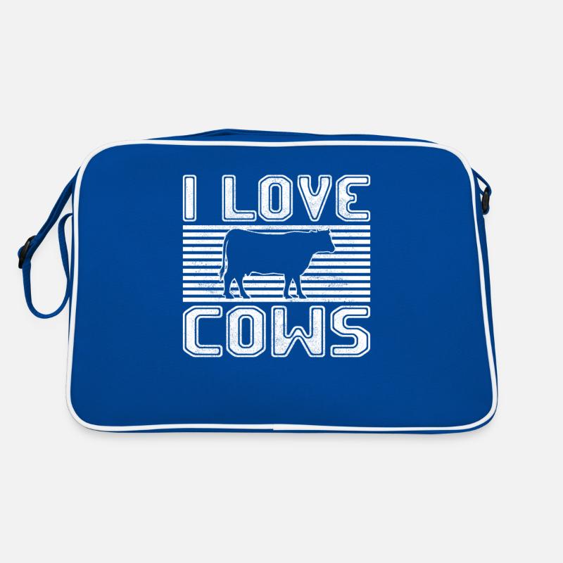 I love cows Retro Tasche