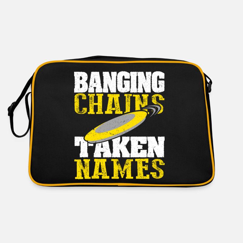 Retro Sunset Banging Chains prend des noms Disc Golf Sac Retro
