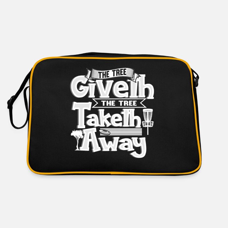 The Tree Giveth The Tree Taketh Away Disc Golf Retro Tasche