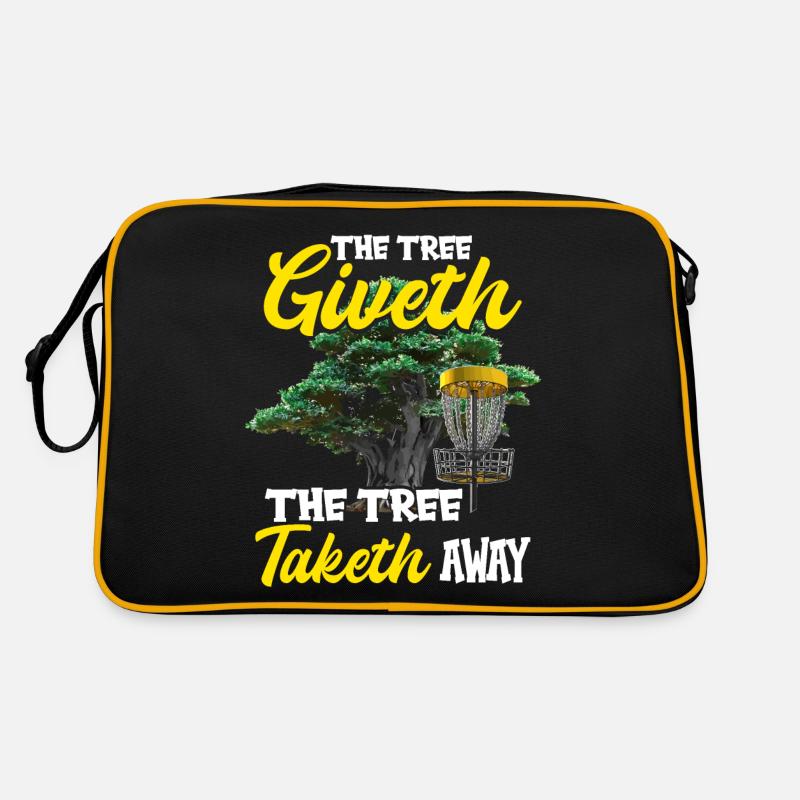 The Tree Giveth The Tree Taketh Away Disc Golf Retro Tasche