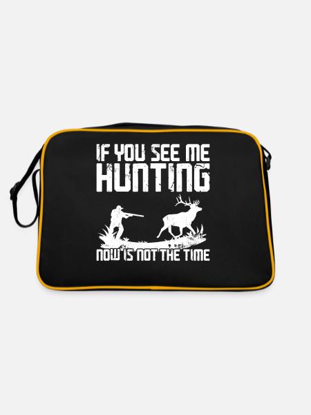 Chasseur de cerfs buck si vous - Sac Retro - noir/or - Dos
