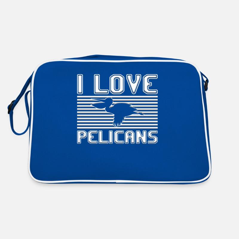 I love pelicans Retro Tasche